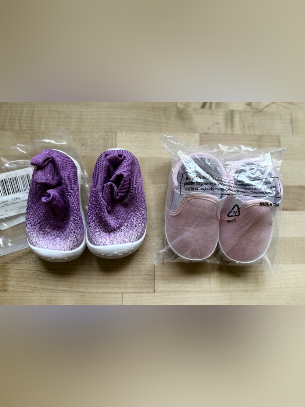 Baby Shoes - Purple & Pink - BRAND NEW!